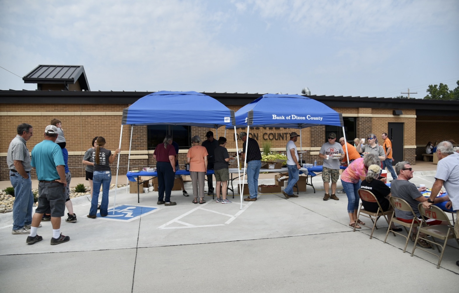 Bank of Dixon County grill out overview.